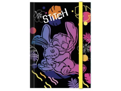 Desky na sešity A5 Stitch pastel – se širokou gumou, vzor 2