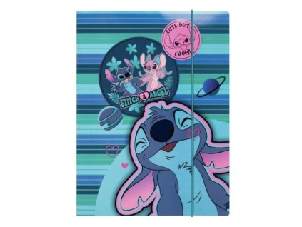 Školní desky Colorino A4 Stitch – s kulatou gumičkou