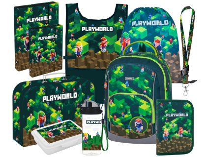 Školní batoh OXY GO Playworld 2025 – velký školní set pro 1.–3. třídu