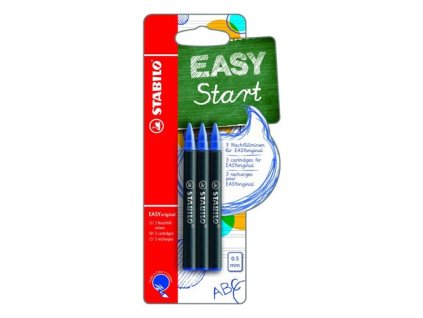 STABILO EASYoriginal náplně 0,5 mm modrá – 3 ks