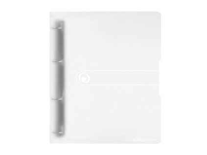 Pořadač A4 čirý Easy Orga – 4 kroužky, transparentní PP, hřbet 3 cm