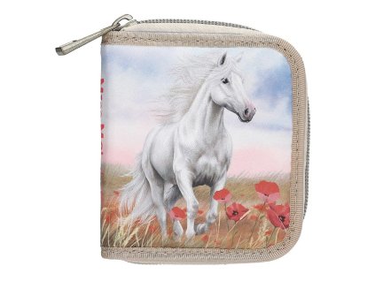 Miss Melody látková peněženka Poppy Sand – na zip a cvoček