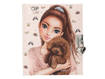 Diář na zámek Top Model Kitty & Doggy – Hayden a štěně