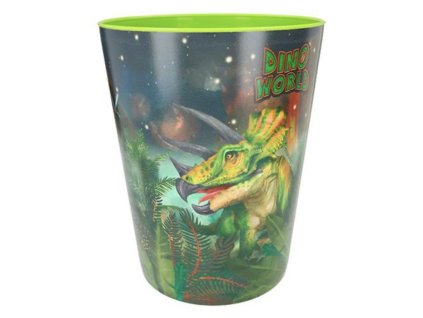 Odpadkový koš Dino World green – zelený dinosauří koš