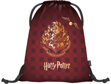 Sáček na přezůvky Baagl Harry Potter Bradavice – vínový, 36×46 cm