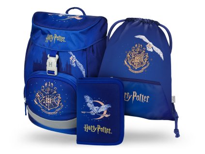 Školní set Baagl Airy – Harry Potter Bradavice Hedvika, modrý