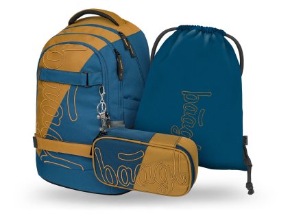 Školní set Baagl Skate Max Duo – batoh + penál etue + sáček