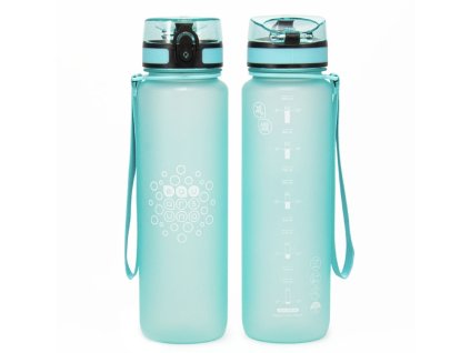 Láhev na pití Ars Una – matná 1000 ml, motivační ryska, mint