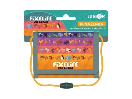 Dětská peněženka Junior Pixelife Zoo Edition – textilní