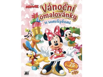 Vánoční omalovánky se samolepkami Minnie – adventní omalovánky 24 dní