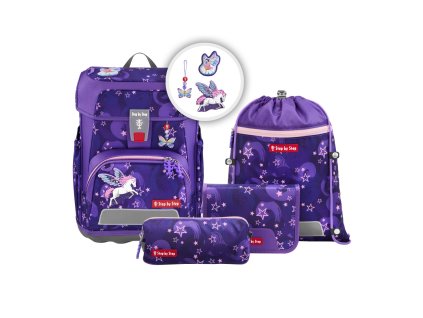 Školní aktovka Step by Step CLOUD Pegasus Liv – 5dílný set (AGR certifikát)