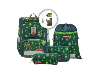 Školní aktovka Step by Step SPACE Dino Targo – 5dílný set (AGR certifikát)