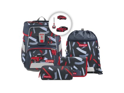 Školní aktovka Step by Step SPACE Sports Car Mick – 5dílný set (AGR certifikát)