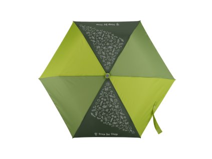 Dětský skládací deštník Step by Step s magickým efektem – Green