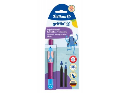 Pelikan Griffix 3 inkoustový roller pro leváky – fialový