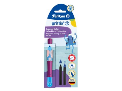 Pelikan Griffix 3 inkoustový roller pro praváky – fialový