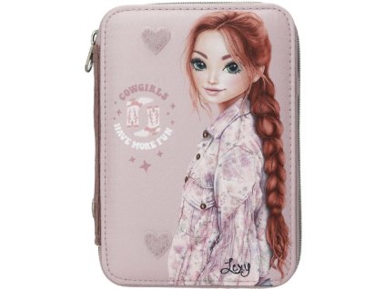 Penál s výbavou a pouzdrem na suchý zip Top Model CowGirl – Lexy