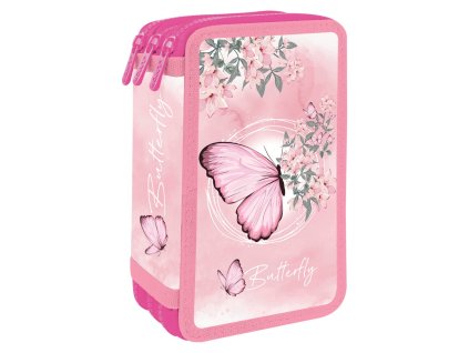 Penál plný 3patrový (43 ks) JUNIOR S8 – Motýl
