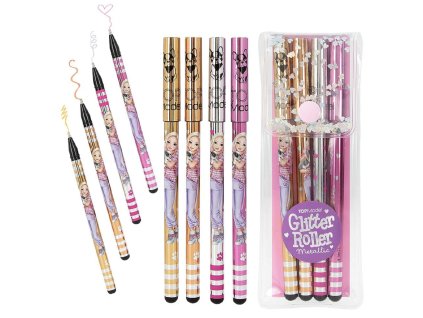 Gelová pera Top Model – sada 4 třpytivých barev