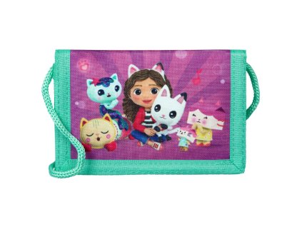 Dětská peněženka Gabby’s Dollhouse se šňůrkou