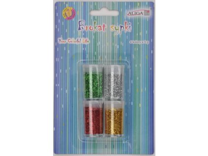 Brokát 4×5 g GL-054 – dekorační třpytky v kelímcích