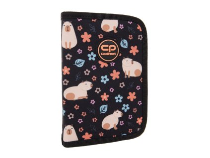 Školní penál Clipper Kapybara – 1 zip, 2 klopy, prázdný