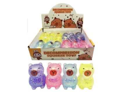 Mačkací zvířátko Kapybara – antistresová hračka 8 cm