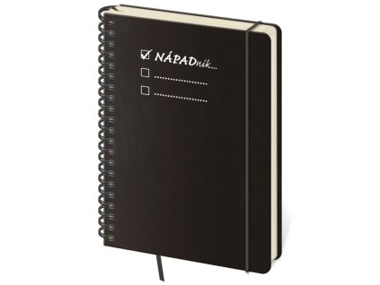 Linkovaný zápisník Twin L – černý Nápadník (Helma 365)