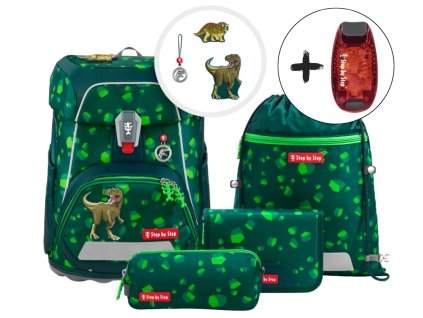 Školní aktovka Step by Step FIT Dino Targo – 5dílný set, AGR certifikát 1