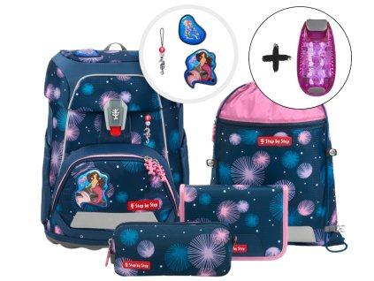 Školní aktovka Step by Step FIT Mermaid Delia – 5dílný set, AGR certifikát