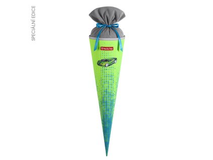 Kornout pro prvňáčky Step by Step Race Car Chuck – školní kornout 70 cm (NEON edice)