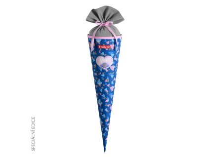 Kornout pro prvňáčky Step by Step Seashell Pearl – školní kornout 70 cm (REFLECT edice)