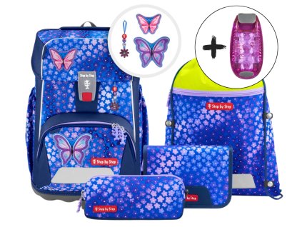 Školní aktovka Step by Step GIANT Butterfly Maja – 5dílný set, AGR certifikát