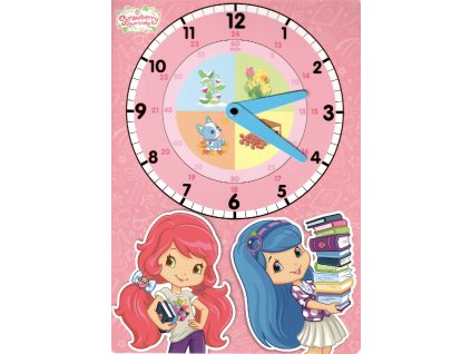 Školní papírové hodiny Akim – Strawberry Shortcake růžové (A4)