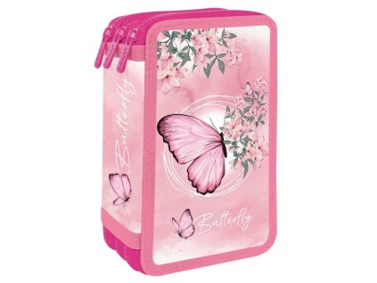 Penál 3patrový JUNIOR S8 Butterfly – prázdný