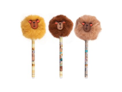 Colorino gumovatelné pero POM POM – Kapybara, modré