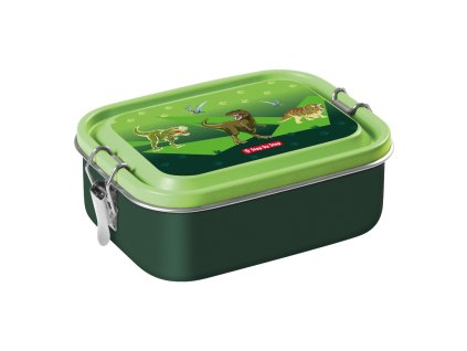 Krabička na svačinu Step by Step Dino – nerezová, nepropustná a bezpečná