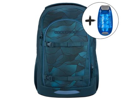 Školní batoh coocazoo EVERY Crystal Waves – lehký minimalistický batoh, 30 l