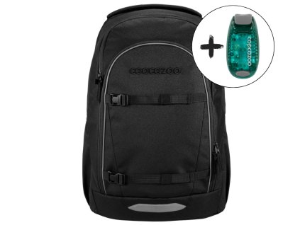 Školní batoh coocazoo EVERY Midnight Black – lehký minimalistický batoh, 30 l