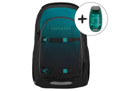 Školní batoh coocazoo EVERY Teal Shadows – lehký minimalistický batoh, 30 l