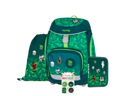 Školní batoh OXY Sherpy Playworld v setu – 4 díly