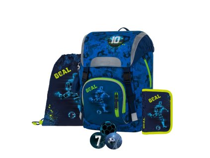 Školní batoh pro prvňáčky Oxybag OXY SKY Football – školní set 4 ks