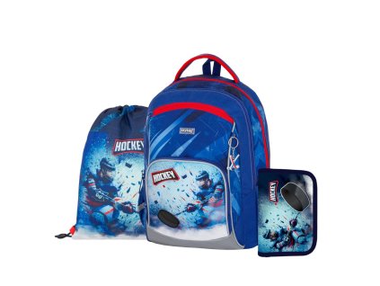 Školní batoh Oxybag OXY GO Hokej – školní set 3 ks