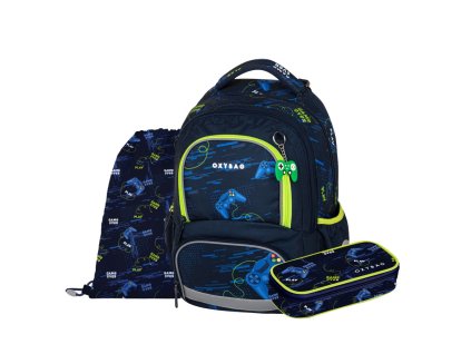 Školní batoh Oxybag OXY NEXT Gamer – školní set 3 ks