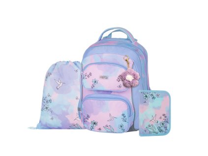Školní set 3 ks OXY JUMPER Kolibřík – batoh, penál a sáček