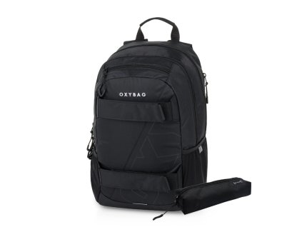 Studentský batoh + etue OXY Sport Black