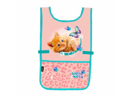 Zástěra pončo Little Kitty – dětská zástěra na výtvarnou výchovu a tvoření