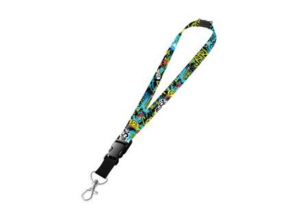 Klíčenka s karabinkou Funny Boy – dětská klíčenka na krk pro školáky