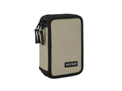 Školní penál 3 patra Oxybag UNICOLOR Mocca