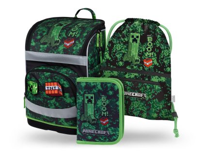 Školní set Baagl Zippy Plus Minecraft Boom